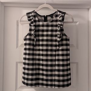Ann Taylor Sleeveless Gingham Top